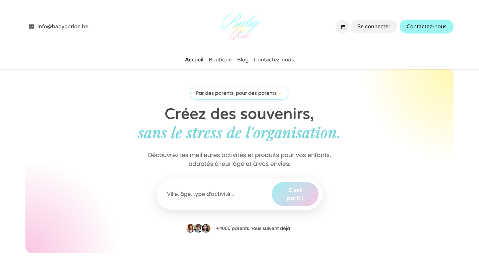 Site Web Baby On Ride